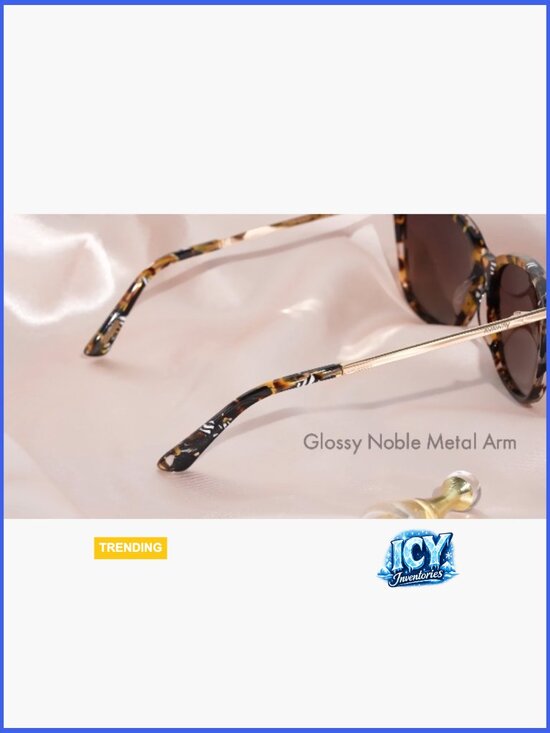 Lightweight Acetate Cat Eye Polarized Sunglasses UV400 with Case main image 7